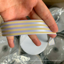 High quality  customized  striped  printed care  satin ribbon  tape for cloth